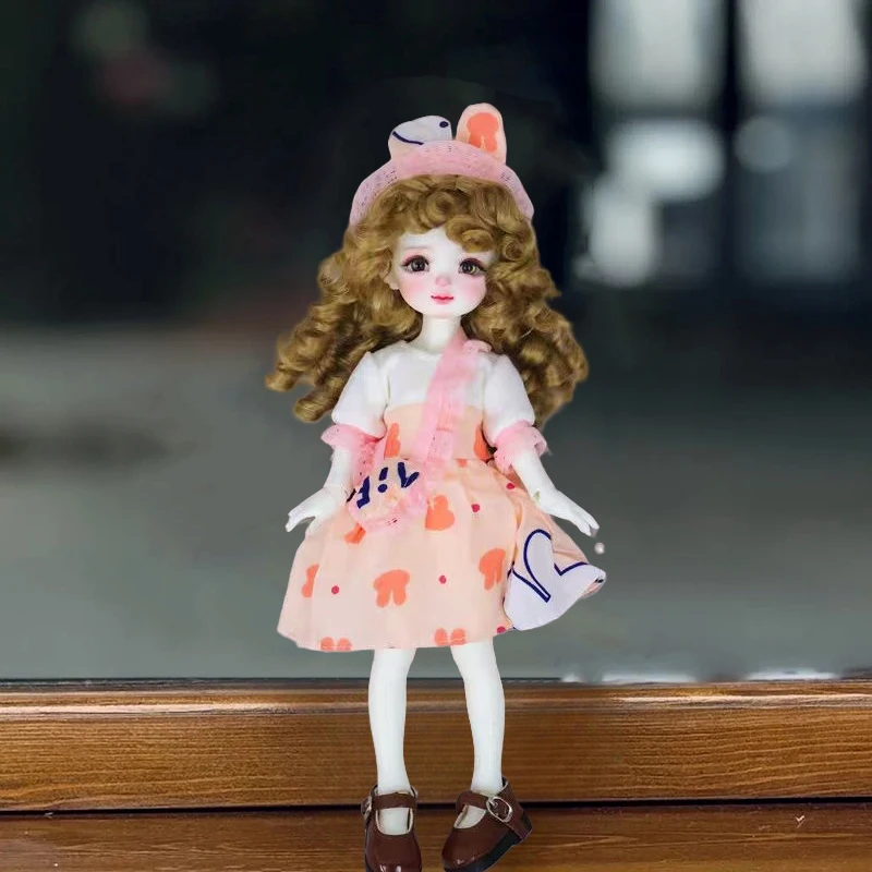 30cm Girl Doll Clothes 1/6 BJD Doll Cute Skirt Set Joint Mobile Dolls Replacement Dress Doll Accessories