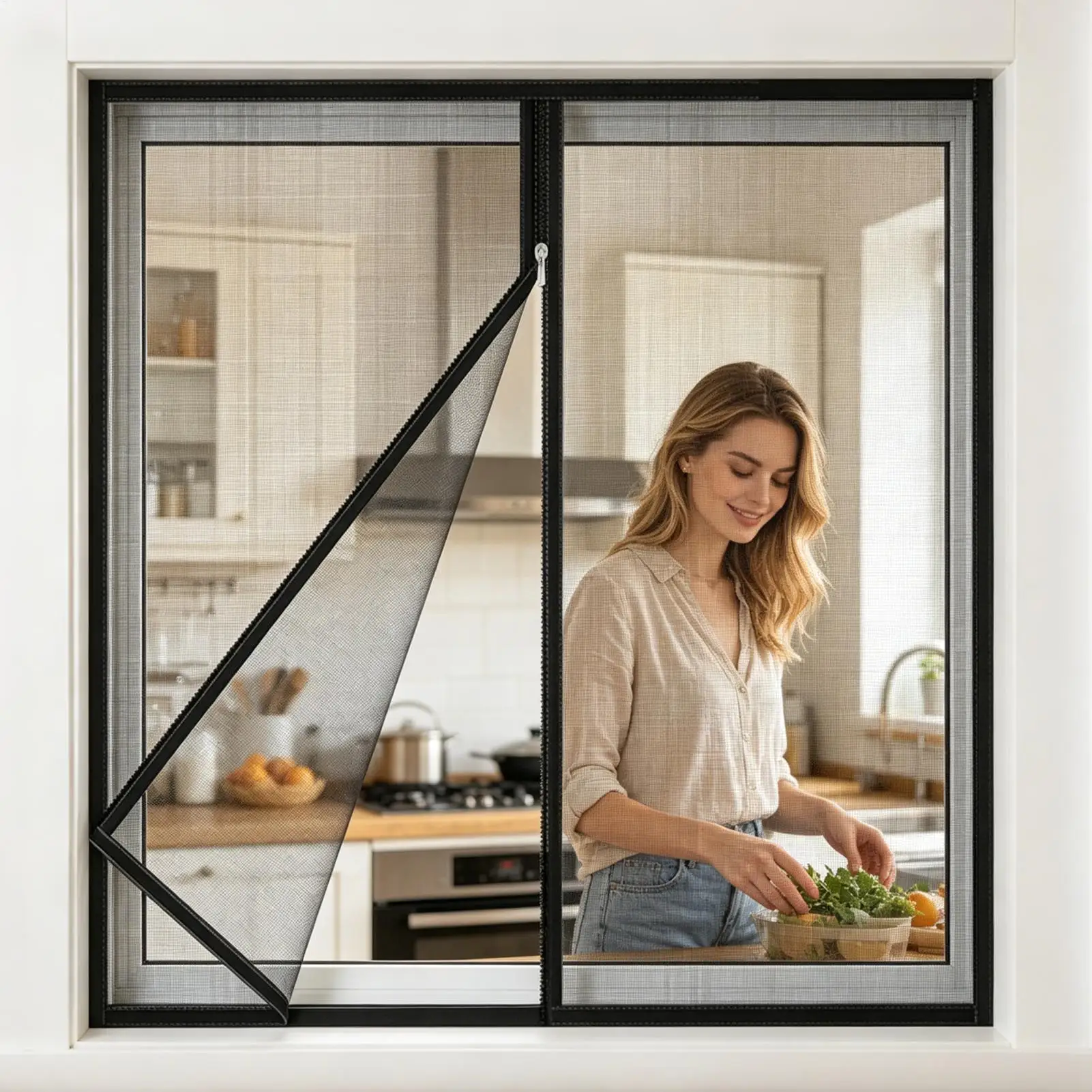 Adhesive Window Screen Replacement Worm Prevention Window Door Worm Screen For Homeowners Renters Home Office Apartment Living