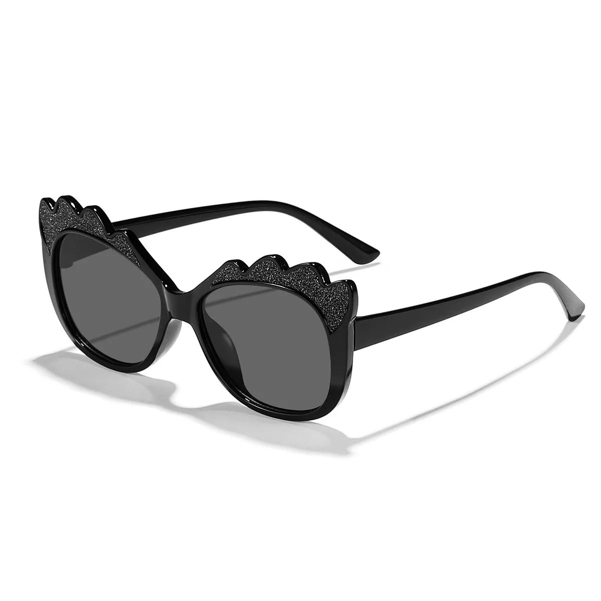 2025 نظارات شمسية جديدة للأطفال برسوم كارتونية مطرزة بالترتر بلون الحلوى لطيفة على طراز الشارع للحماية من الشمس #5