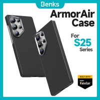 Benks Magnetic ArmorAir Case for Samsung Galaxy S25+ S25 Ultra 600D Kevlar Fiber Thin and Lightweight Minimalist Style Cover