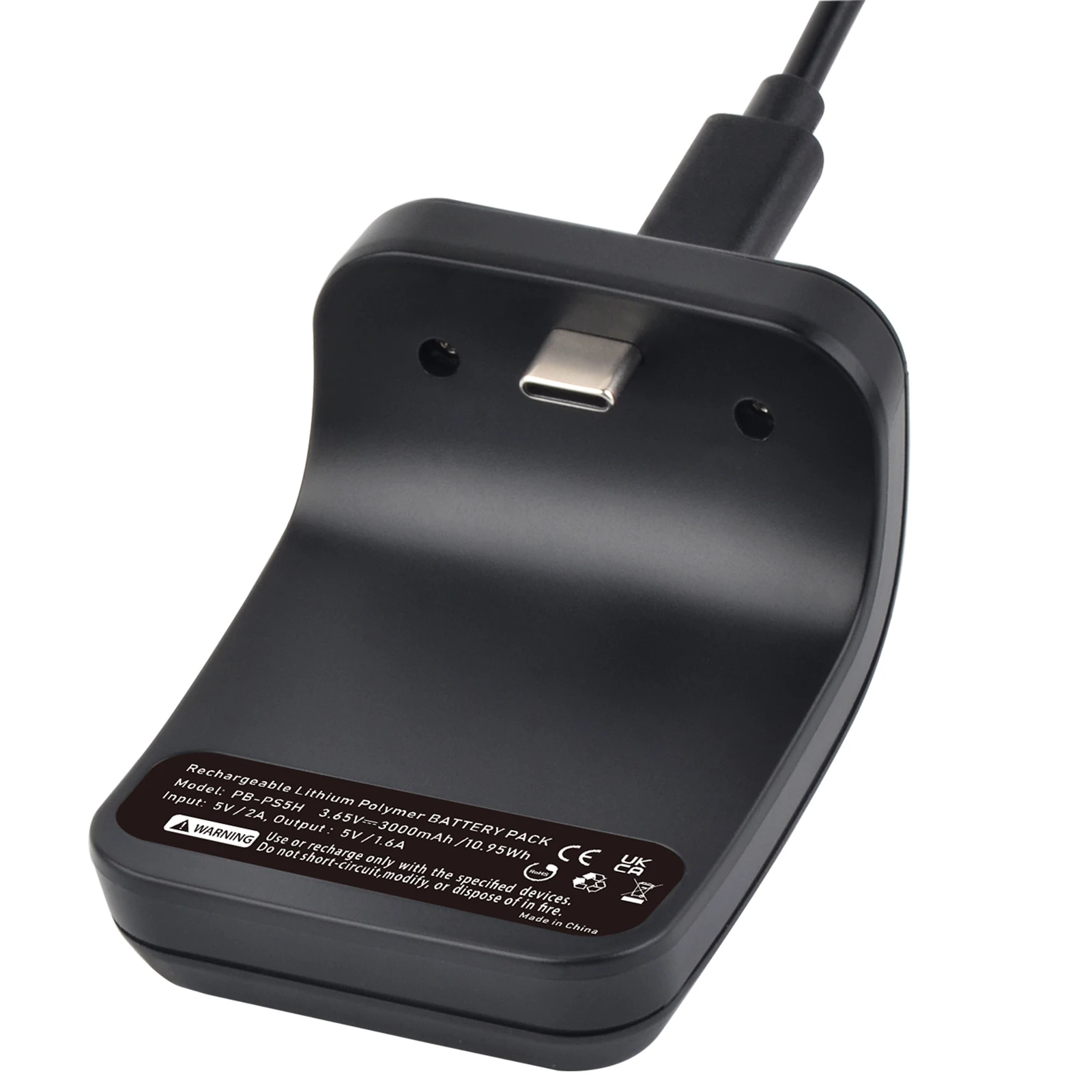 3000mAh PS5 Controller External Battery Pack for Sony Playstation 5 DualSense CFI-ZCT1W Wireless Gamepad LIP1708