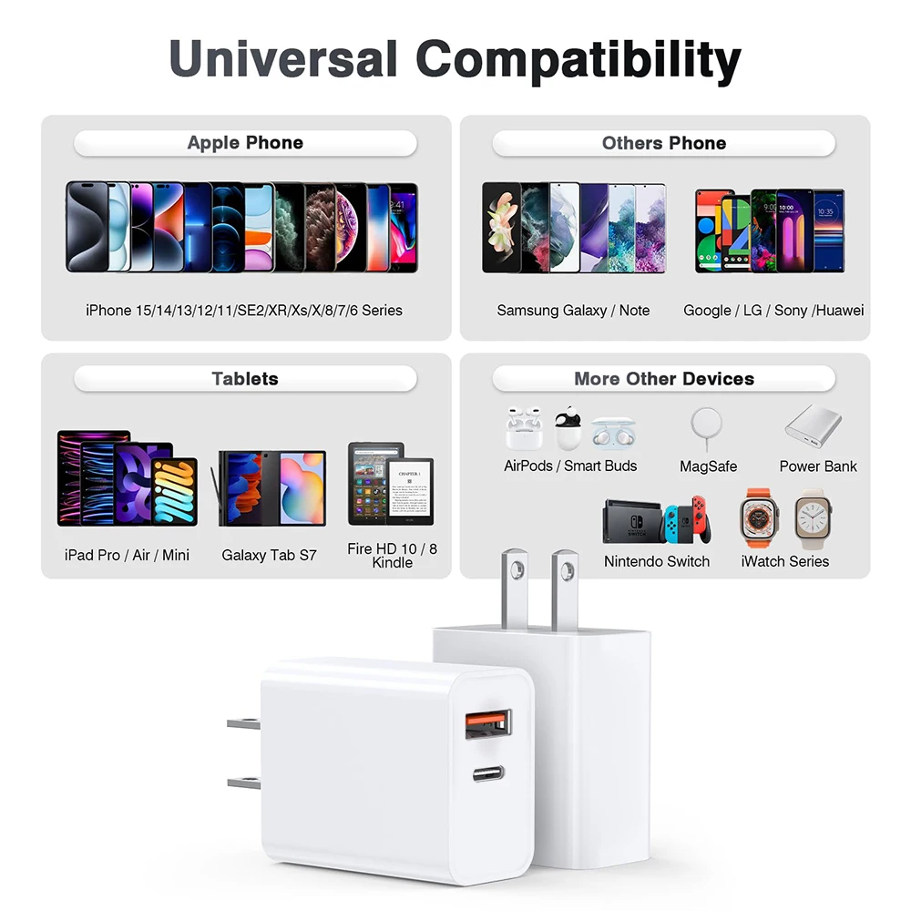For Apple Original PD 20W Charging For iPhone 14 Pro Max 13 12 mini 11 Fast Charger X XS XR 7 8 6 Plus SE 2020 Phone Accessories