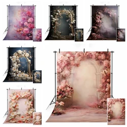 Wedding Flower Curtain Blossom Floral Wall Party Decoration Photo Backdrop Bridal Shower Baby Birthday Photography Backgrounds