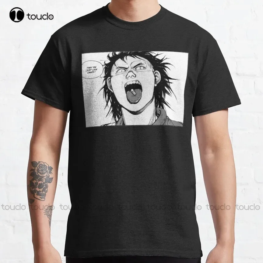 

akira tetsuo pill Classic T-Shirt goth shirt Custom aldult Teen unisex digital printing xs-5xl All seasons cotton Tee shirt