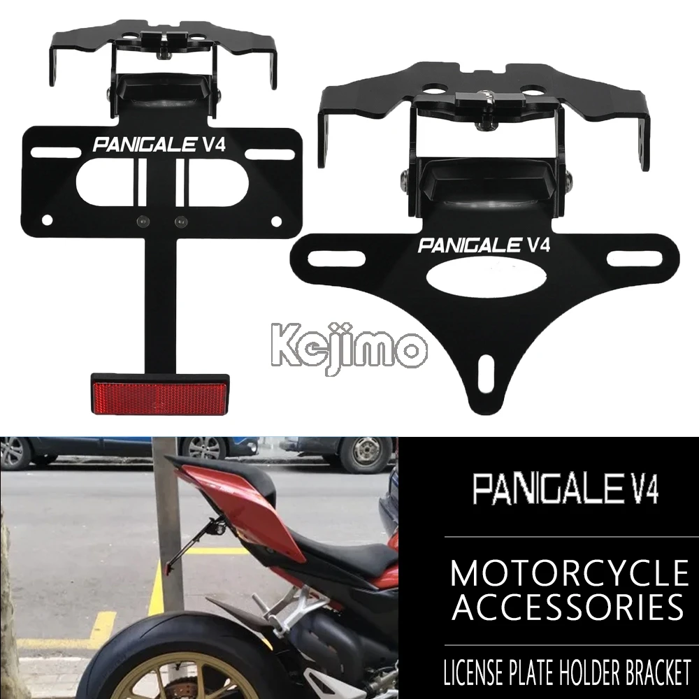 

Для Ducati Panigale V4 SP2 30 ° Anniversario 916 2024 2025 Держатель номерного знака Кронштейн для мотоцикла Хвост Аккуратное крыло Элиминатор