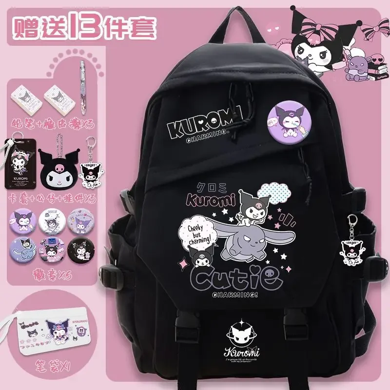 Sanrio New Clow M Backpack Girls' Large Capacity Student Fashion Cute Schoolbag Simple