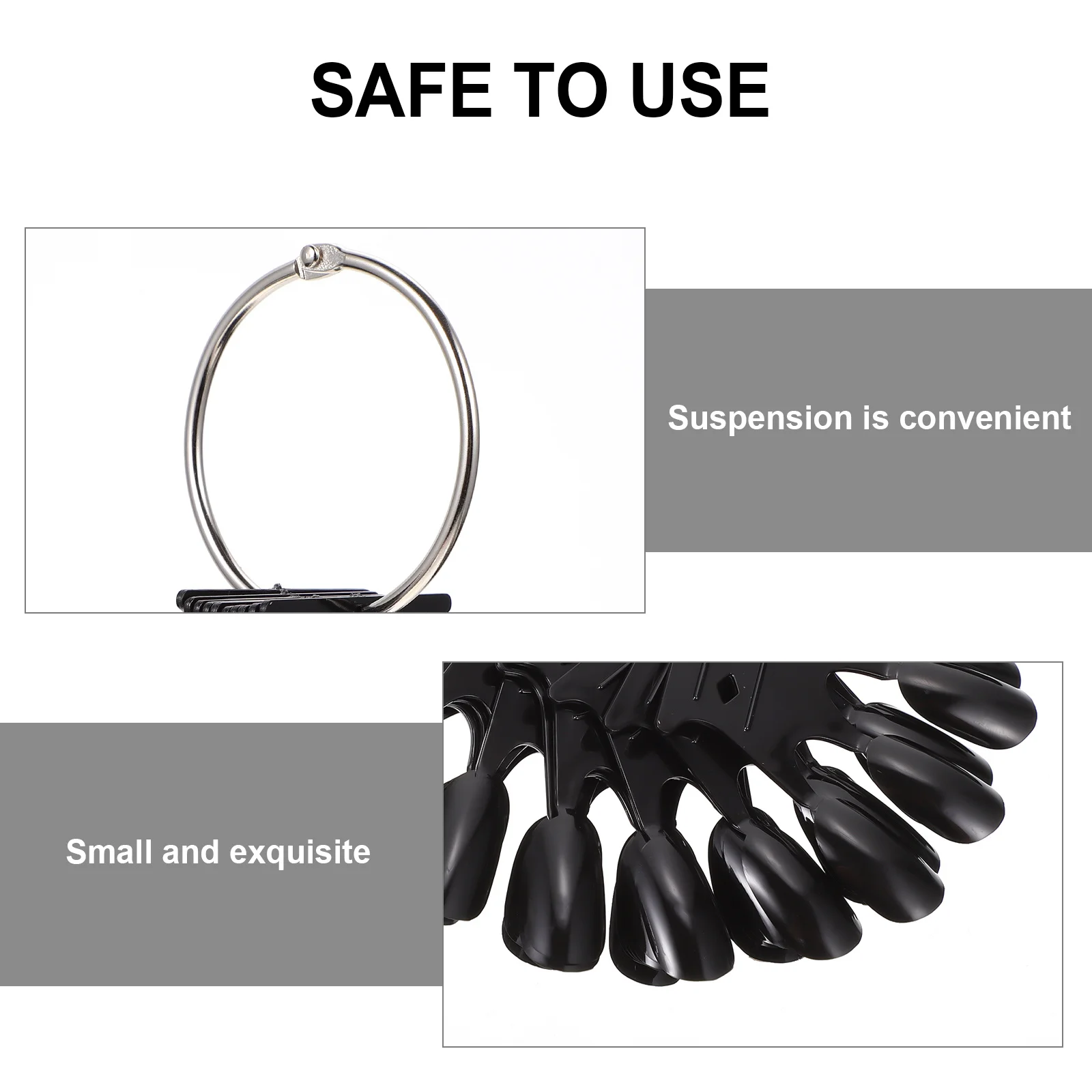 

5Pcs Manicure Showing Boards Premium Material for Durable Use Manicure Contrast Color Cards Nail Display Boards