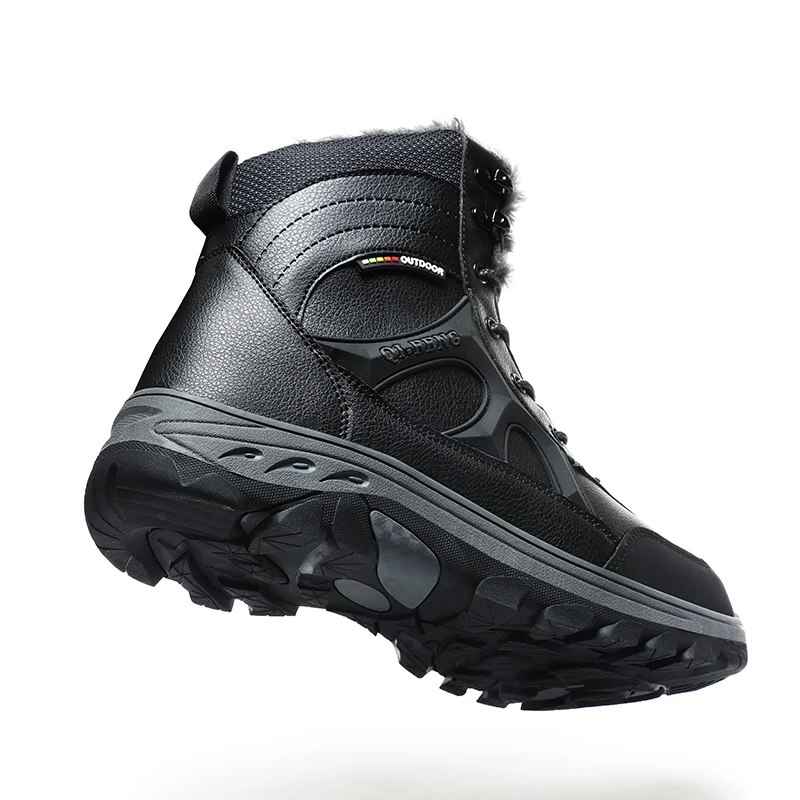 الشتاء الرجال النساء أحذية التنزه مقاوم للماء في الهواء الطلق أحذية رياضية حذاء الثلج عالي الرقبة دافئ أحذية الصيد التكتيكية عدم الانزلاق المشي حذاء ارتحال #5