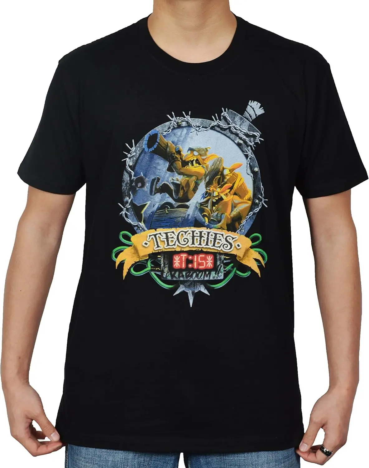 Mighty Fine Dota 2 Techies Kaboom! Shirt (Large) Black