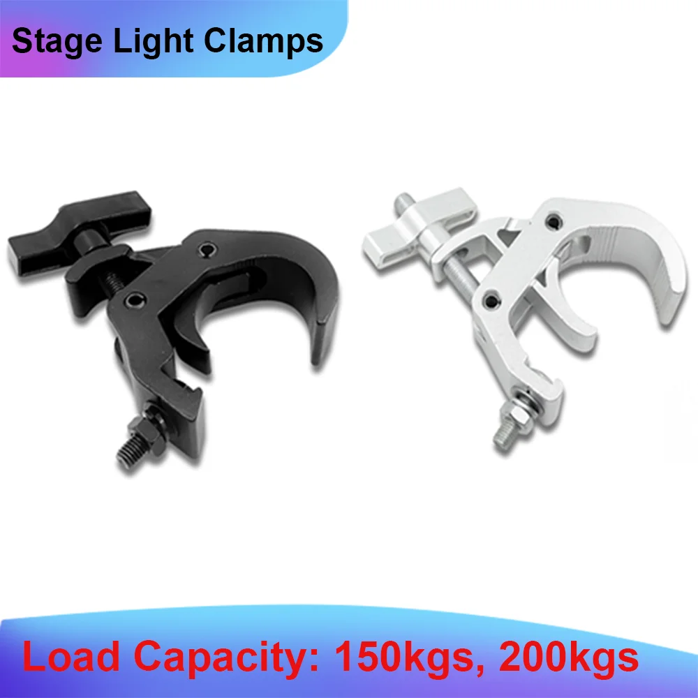 Truss Clamp Stage Lights Clamp ตะขอสำหรับงานหนักที่ทนทานอลูมิเนียมอัลลอยด์ Clamp Stage Light Hook Light Clamp Holder Truss