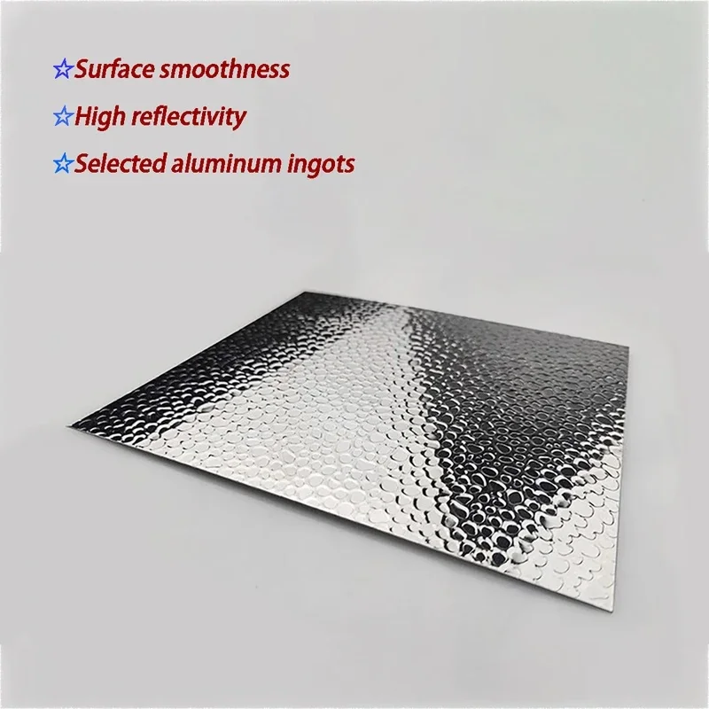 New 95% High Reflectivity Mirror Aluminum Plate 0.3-1mm Embossed Pattern Lampshade DIY