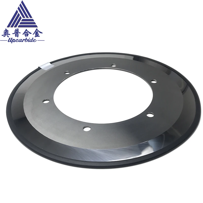 Φ260×140×1.5mm OEM Polished Carbide Slitting Knives – Cemented Circular Blade for Corrugated Paperboard