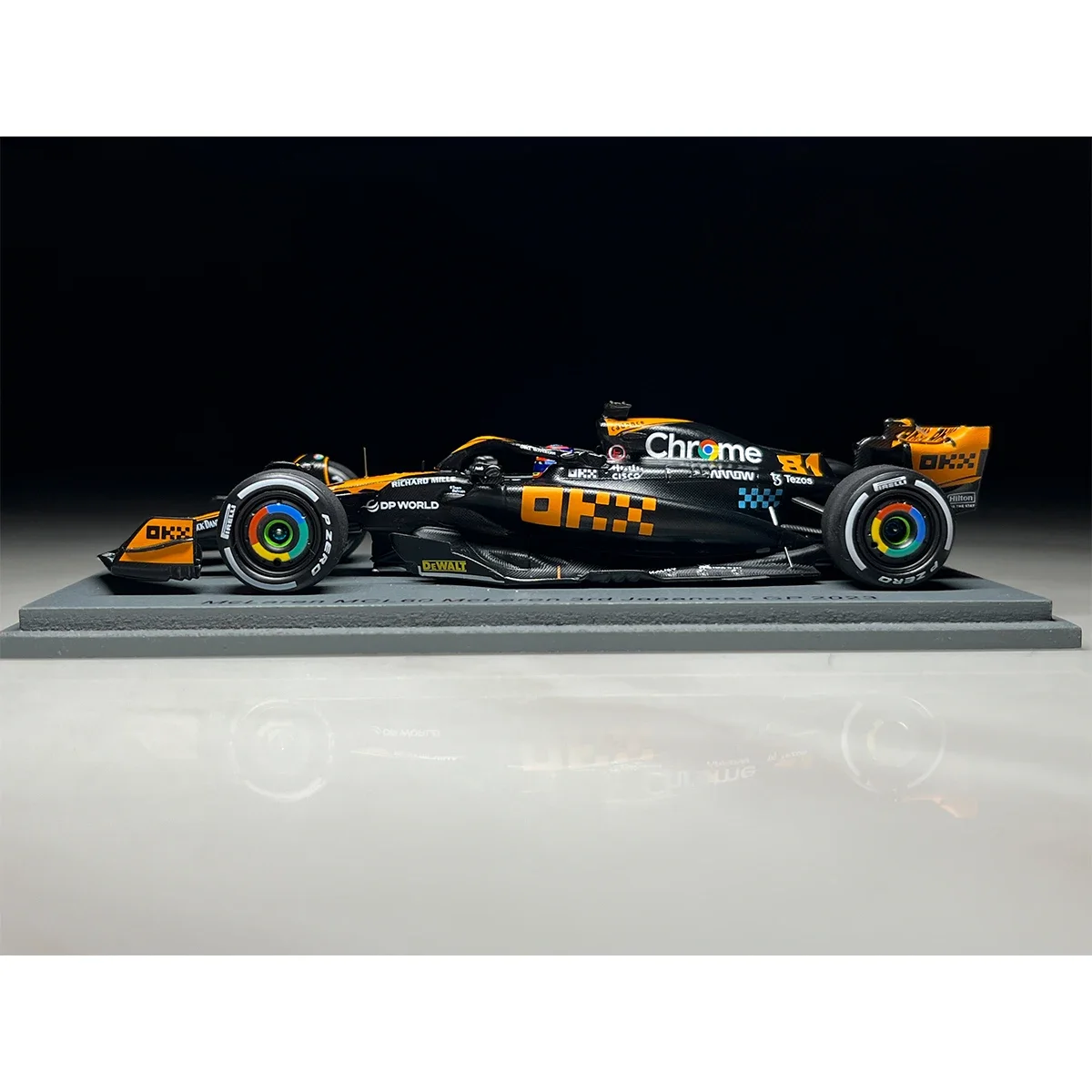 1:43 Piastri's first podium 2023F1 Japan McLaren MCL60 resin miniature model,adult decoration, boy's toy,children's holiday gift