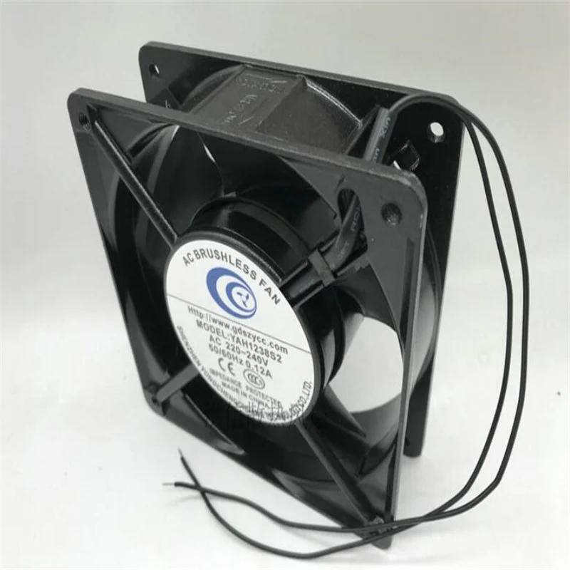 YAH1238S2 12038 220-240V 50-60HZ 0.12A Two-wire cabinet chassis fan