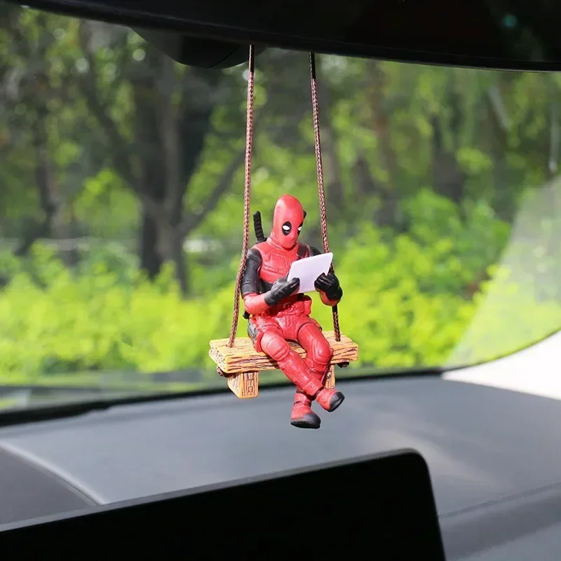 Deadpool & Wolverine Models Marvels Pendant Movie Cartoon Character Figure Ornaments Interior Decorations Wind Chimes Decoration