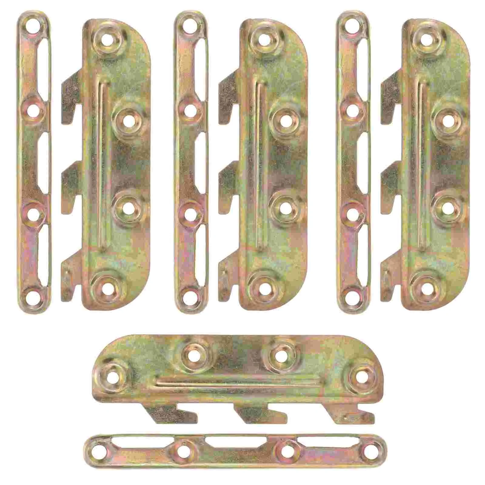 

4 Sets Bed Rail Bracket Headboard Bedstead Brackets for Metal Frame Hardwares Iron