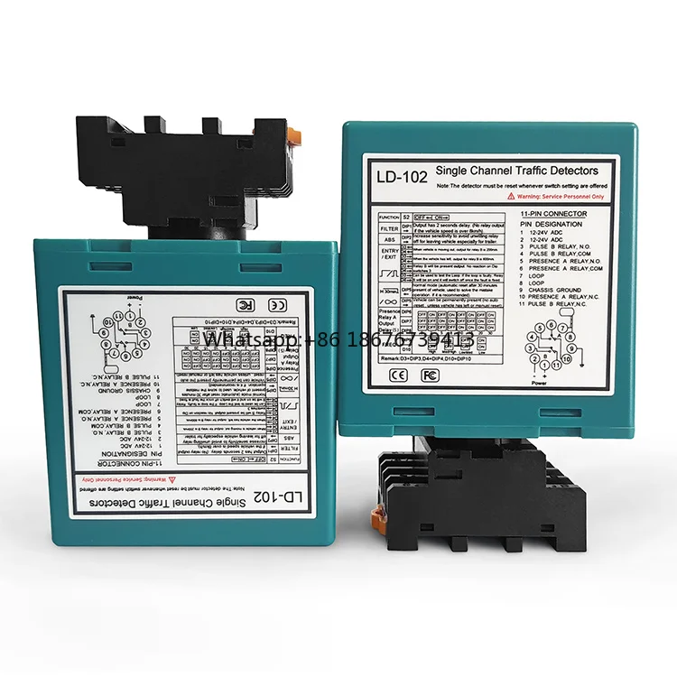 LD-102 Single Channel Loop Detector with IP65 Protection and 1-Way Operation for Parking