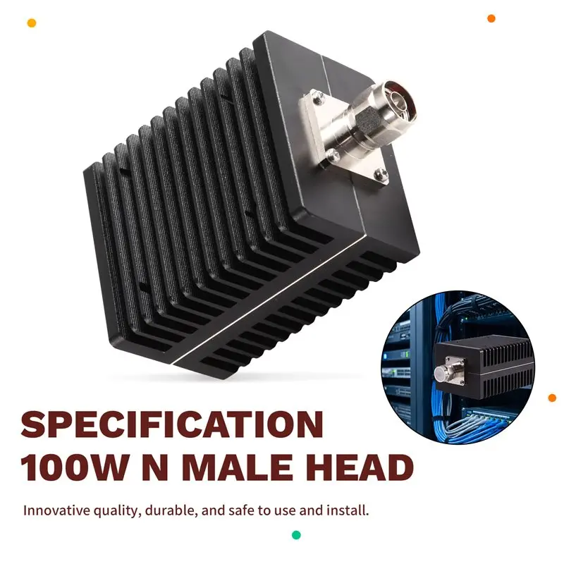 IALJ-DC-3GHZ 100W N Type Male/Female Attenuator Coaxial Load 50Ohm A
