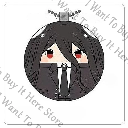 

7cm Anime Danganronpa Izuru Kamukura Cosplay Cartoon Maumet Printing Keychain Cotton Keyring Puppet Fluffy Pendants Widget Gift