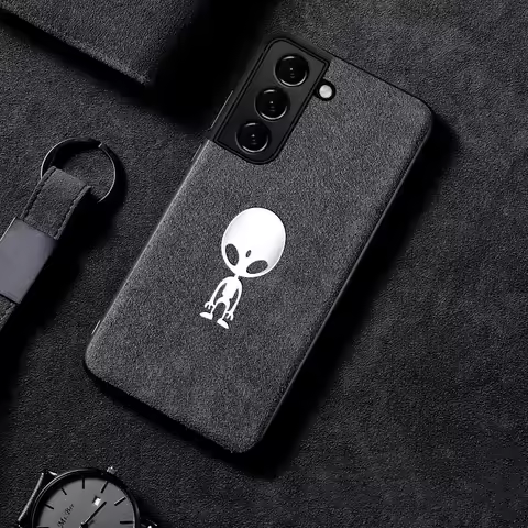 Luxury Case For Samsung Galaxy S24 S23 S22 S21 S20 S10 Plus Note 10 20 Ultra A32 A52 Leather Suede Fur Silicone Hard Back Cover