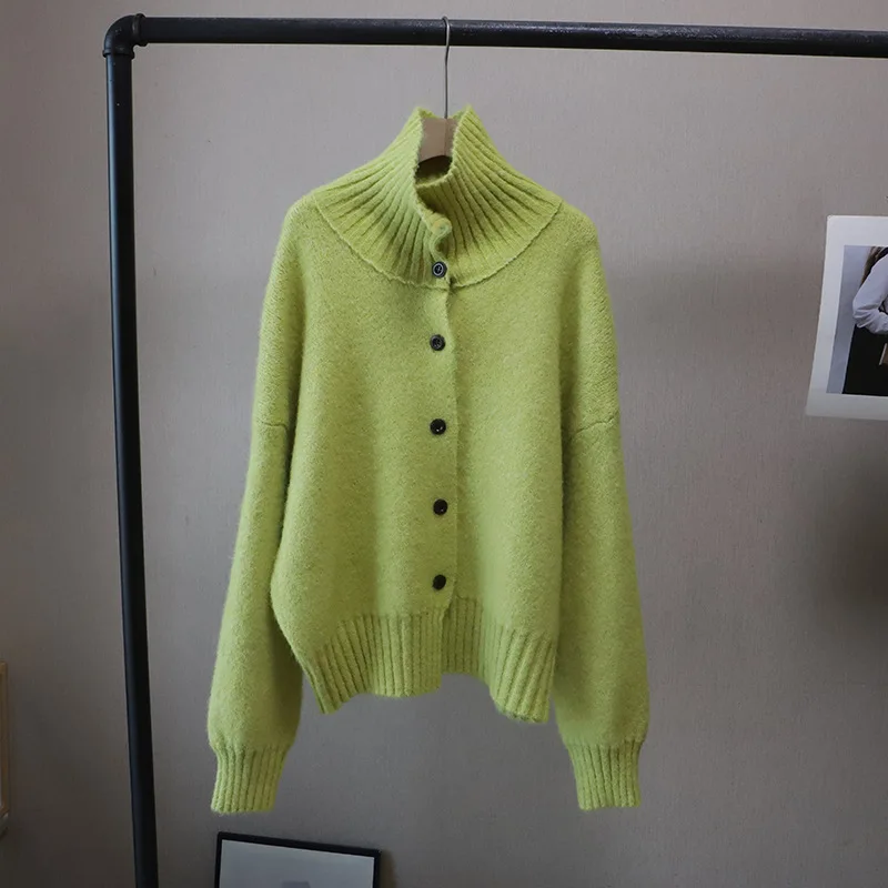 

Осень/зима 2022, новый высококачественный молодежный облегающий универсальный кардиган с круглым вырезом для женщин