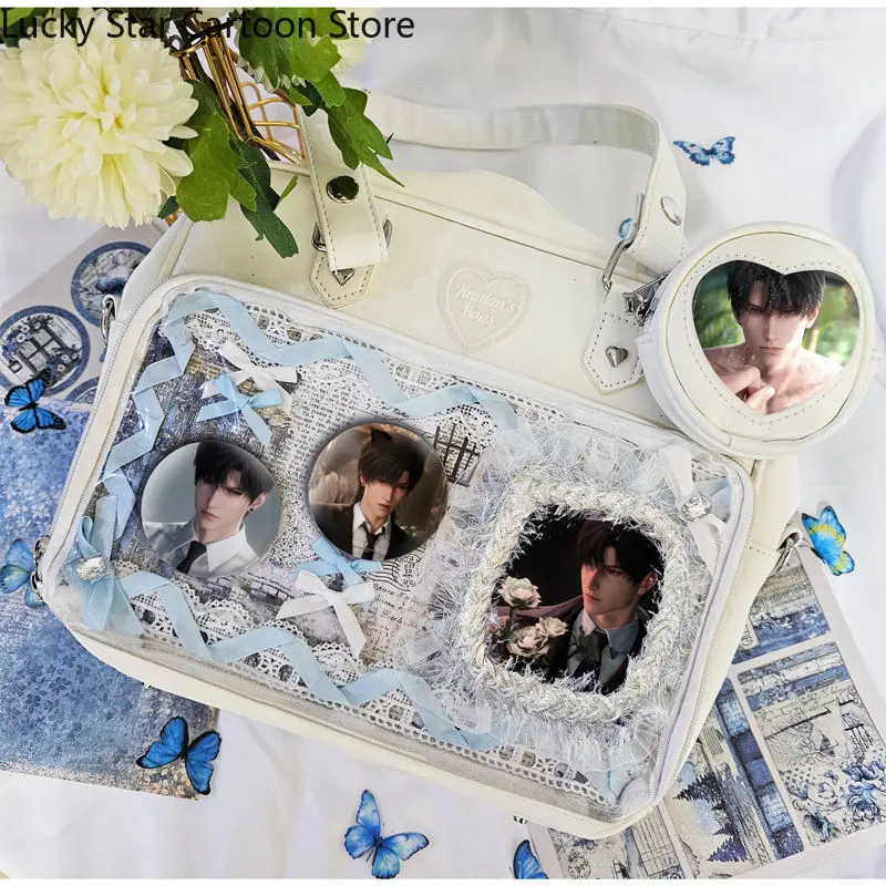 

Love and Deepspace Zayne Anime Itabag Messenger Bag Fashion Handbag Cosplay Tote Shoulder Bag Material Bag Badge card Gift