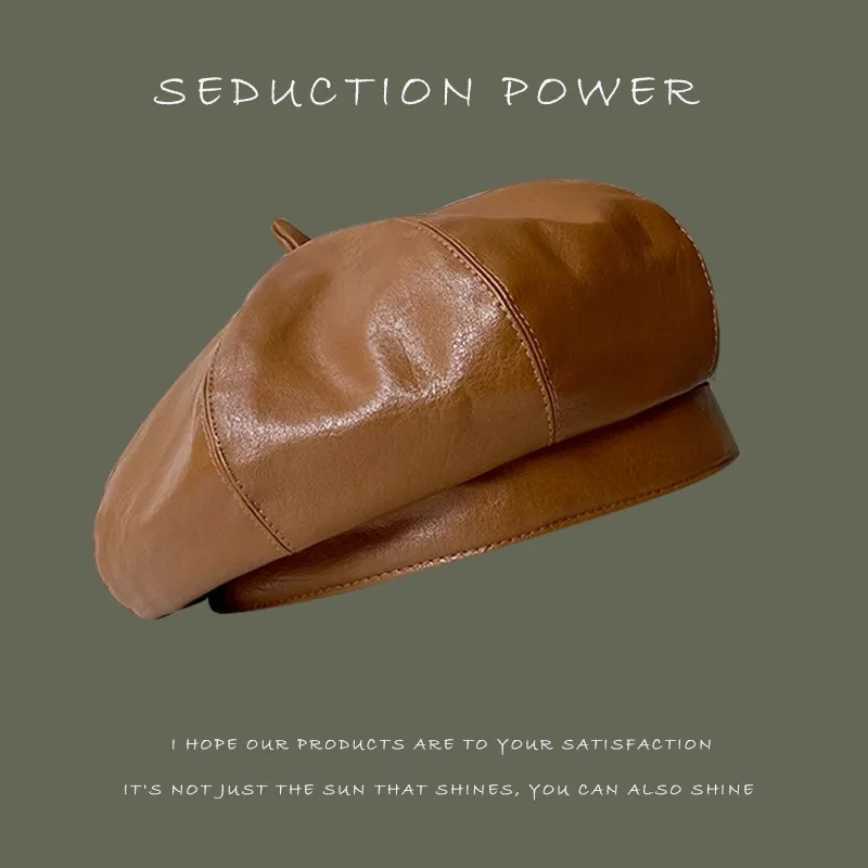 بو الجلود قبعة الأطفال الربيع والخريف البريطانية اليقطين قبعة مثمنة قبعة العصرية تنوعا الأدبية والفنية الرسام قبعة