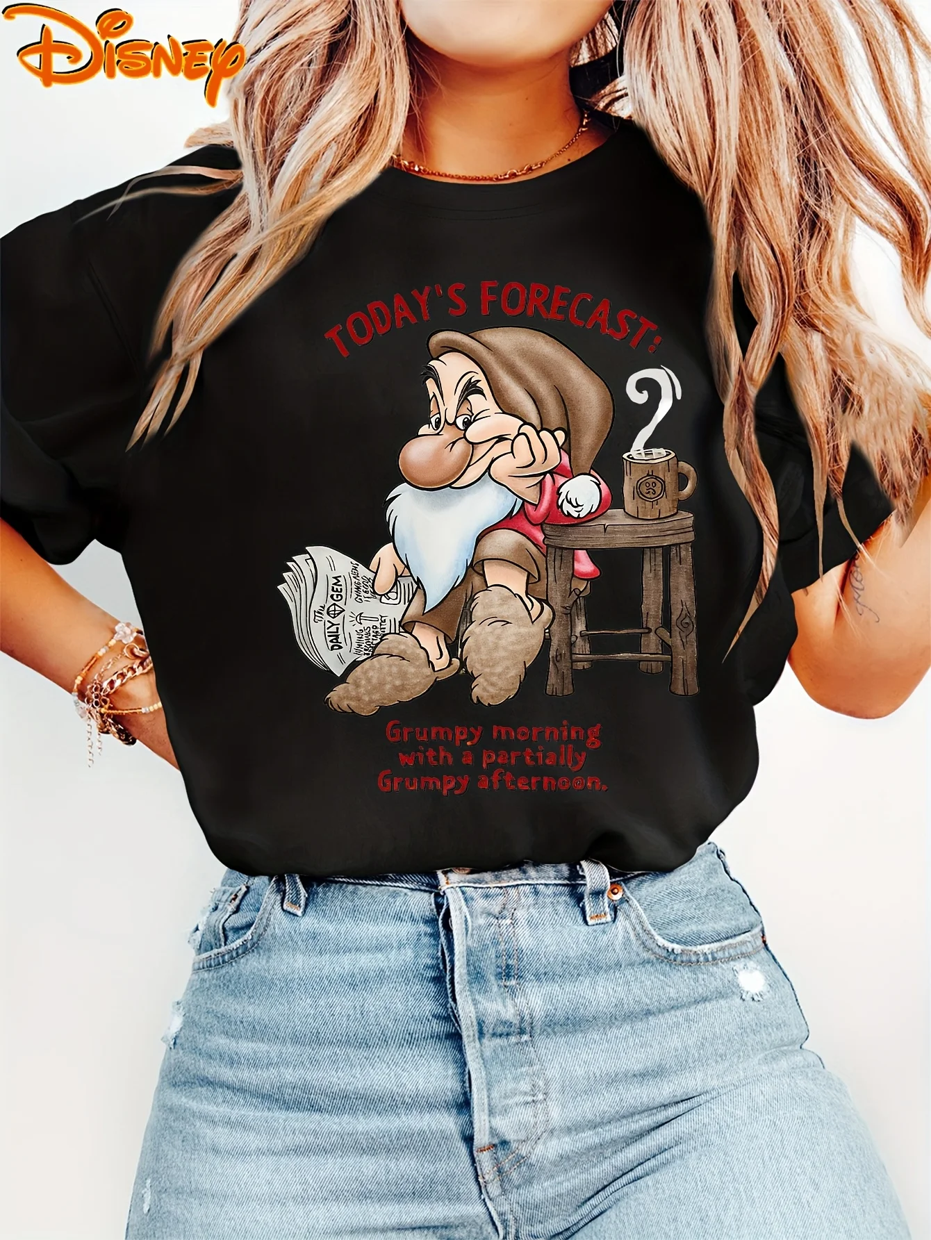 ディズニー 白雪姫と七人の小人 Tシャツ ヴィンテージ レディース メンズ コットン ユニセックス 半袖 オーバーサイズ カジュアル カップル ストリートウェア