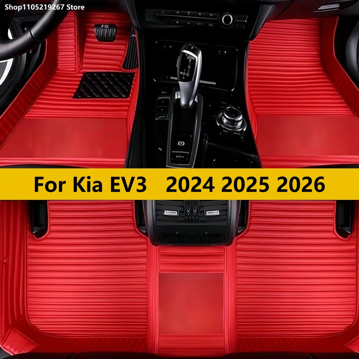 

Auto Leather Carpet Pad For Kia EV3 2024 2025 2026 Floor Mat Car Mat Accessories Interior