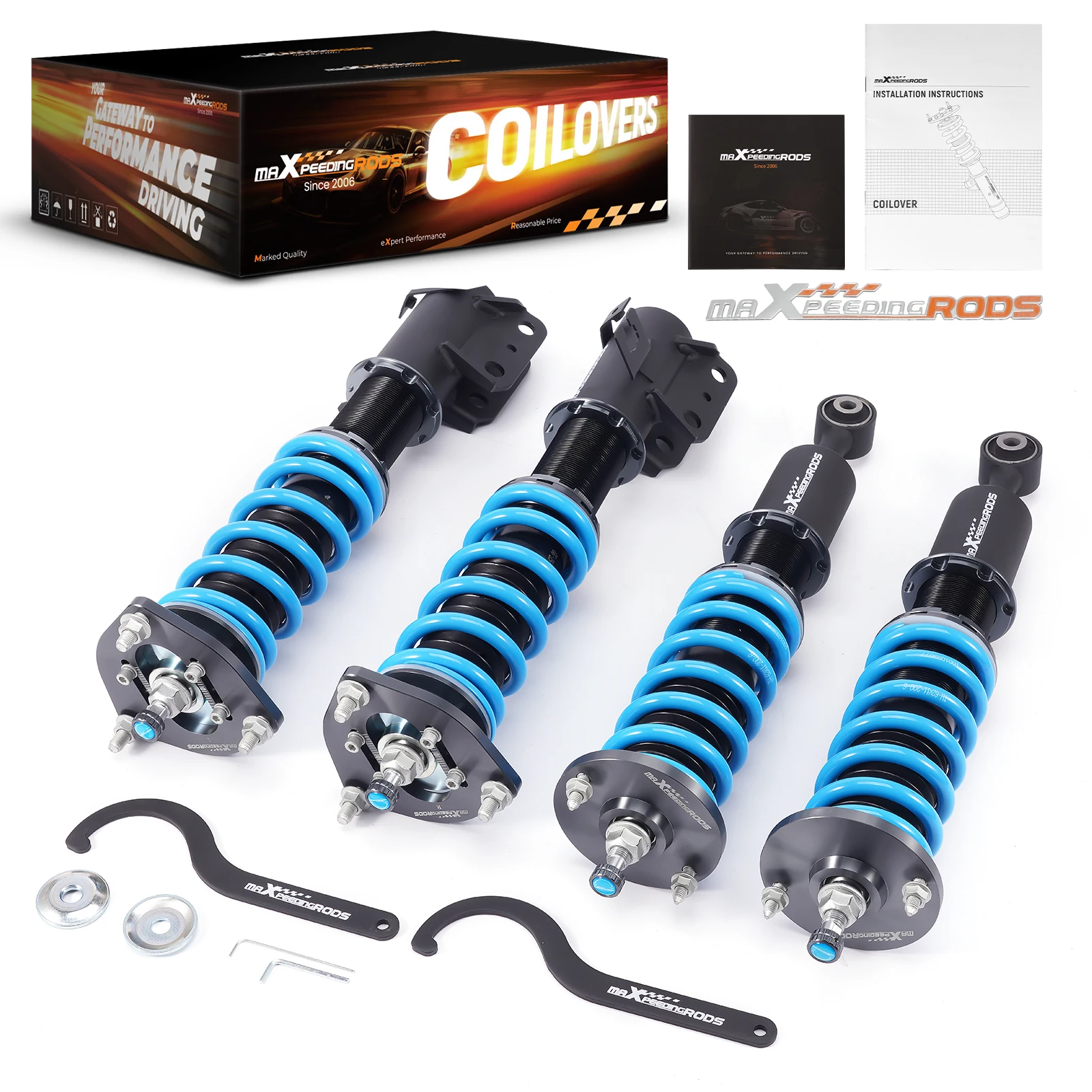 Kép 3: Maxpeedingrods 24 Egyenget Alkalmazkodó m coilover Cibál készlet számára nissan Csúcsérték 1995-1999