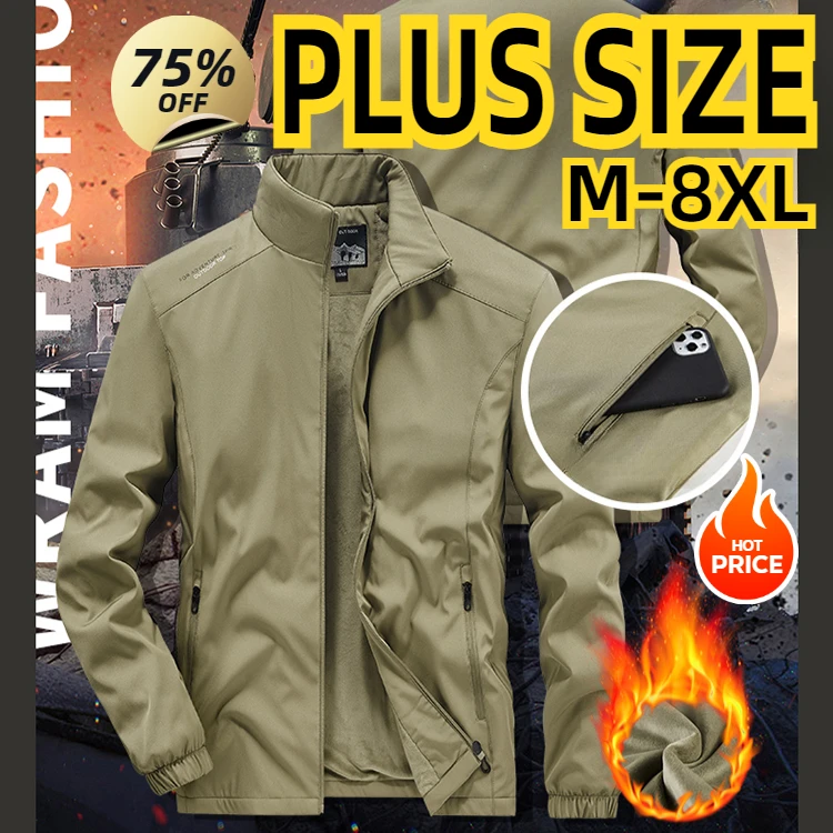 Veste coupe-vent légère pour homme, blouson aviateur, vêtements d'extérieur coupe-vent, grande taille, 5XL, sport de gym, randonnée, pêche, camping, automne