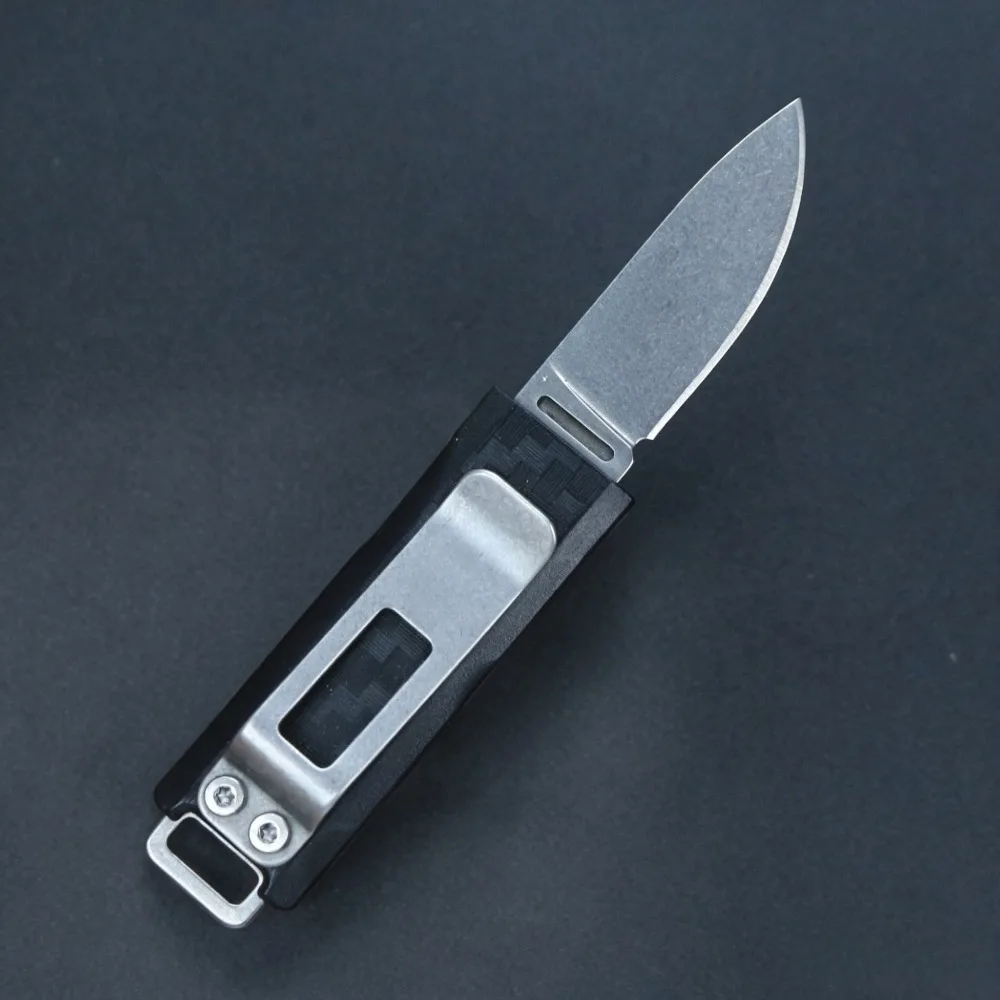 Top Quality 2425 Fixed Blade Pocket Knife Black Sheath 8Cr13Mov Blade Portable EDC Camping Utility Cutting Tool