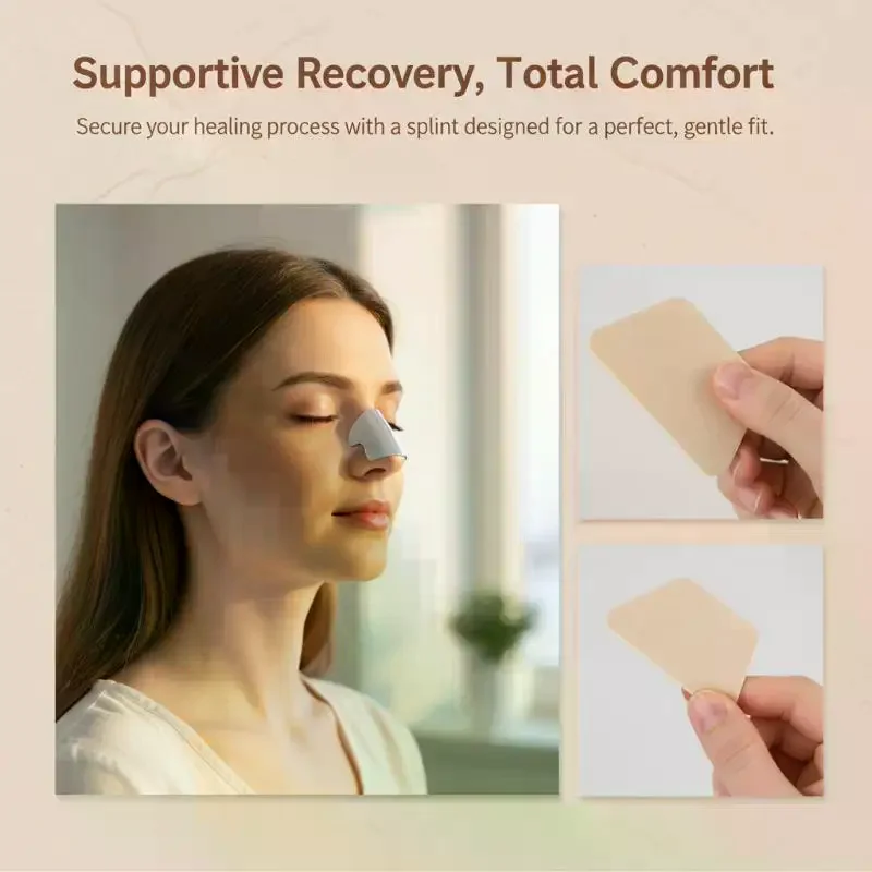 1PCS Self Adhesive Aluminum Plastic Nasal Splint Nose Job Rhinoplasty Splint Nose Nasal Fracture Splint Trapezoid