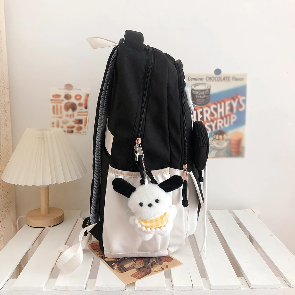 Korean style versatile casual backpack, high-looking, large-capacity, original campus school bag, lightweight travel backpack, computer bag