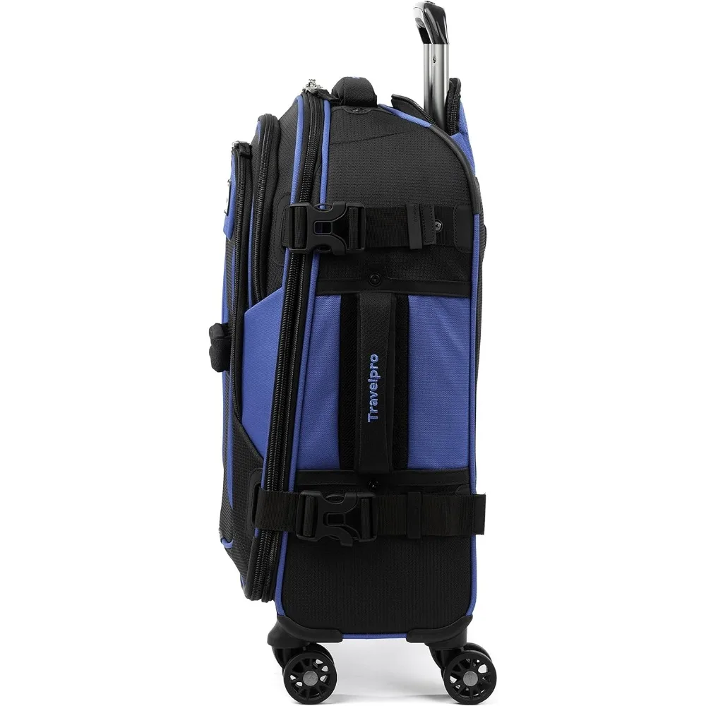 erweiterbares Spinnergepäck, 21 Zoll, blau/schwarz, Softside-Handgepäck