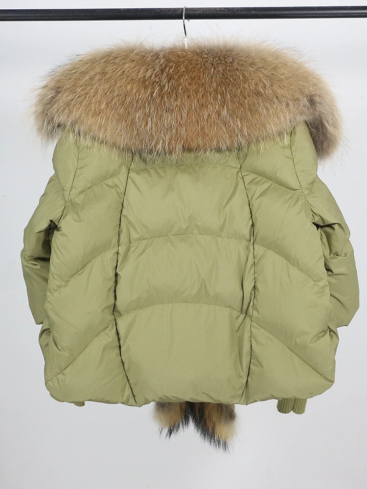 Lose Natürliche Echt Fox Pelz Kragen Mantel Dicke Neue Europäische Mode Weiße Ente Unten Jacke Winter Frauen Warme Luxus Oberbekleidung – Detail 32