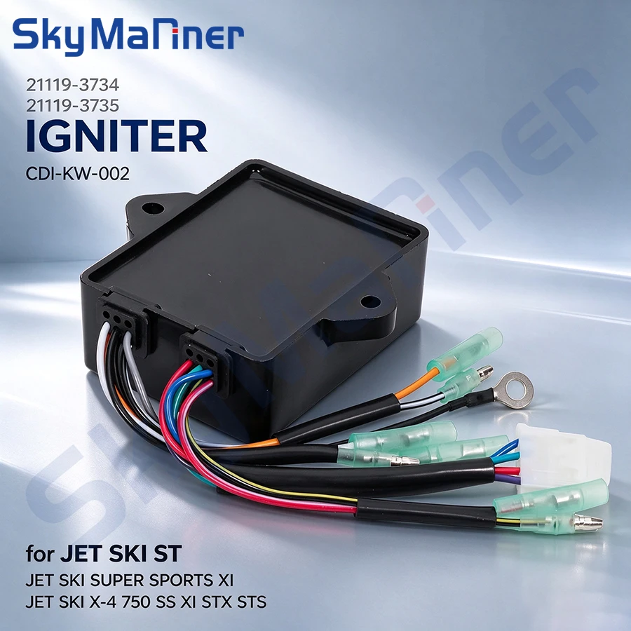 Outboard Igniter 21119-3734 21119-3735 CDI-KW-002 For Kawasaki Jet Ski ST Super Sports XI X-4 750 SS XI STX STS ST