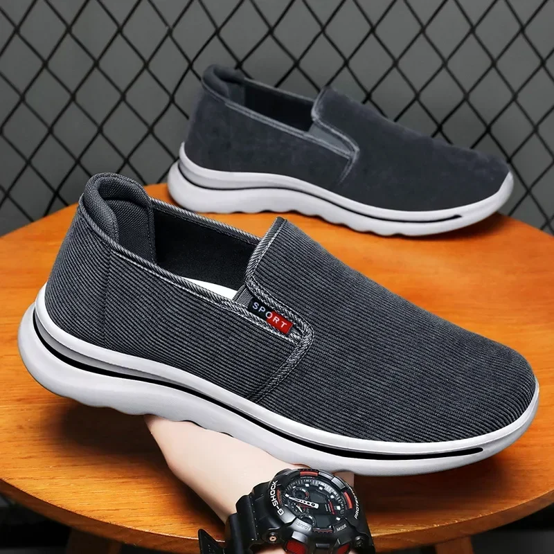 Old Cloth Shoes Men Autumn Edition Couple's One Step Casual Sneakers Comfortable Breathable Dad Shoes Middle Aged Men's Sneakers