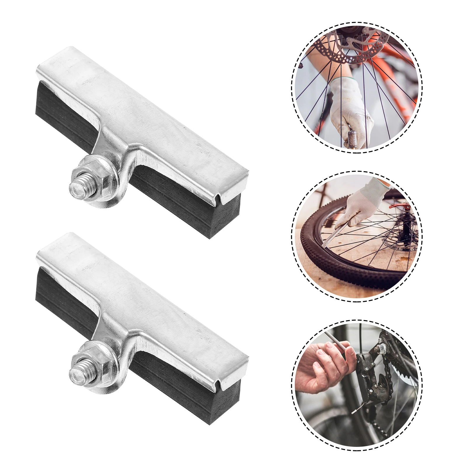 

10pcs Wear-Resistant Bike Pads Silent Noise Reduction Brake Blocks For Mountain Bike Durable Caliper Brake Spacers Cycling