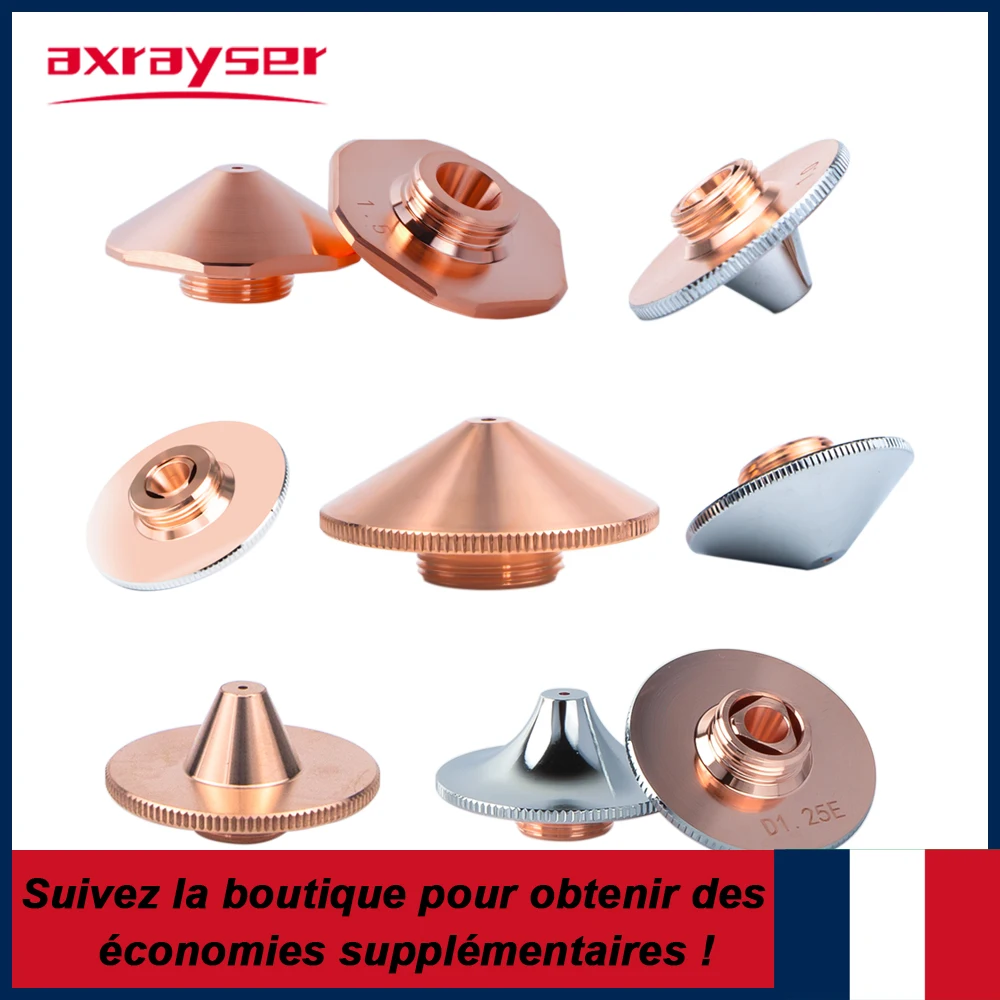 Buse Laser à Fiber Axrayser D28 D32 H15 M11 M14 calibre 0.8-6.0 buse de coupe pour Machine de découpe Laser Raytools Precitec WSX