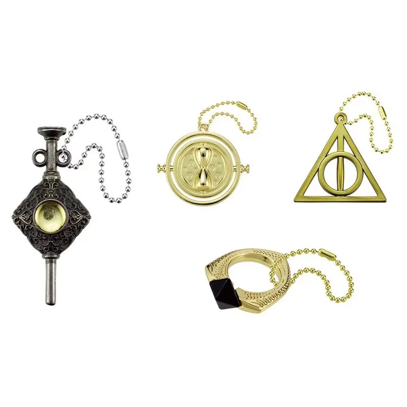 TOMY-figuras de acción de Harry Potter para niños, Gashapon de 4 piezas originales de figuritas, juguetes de regalo, adornos de modelos coleccionables