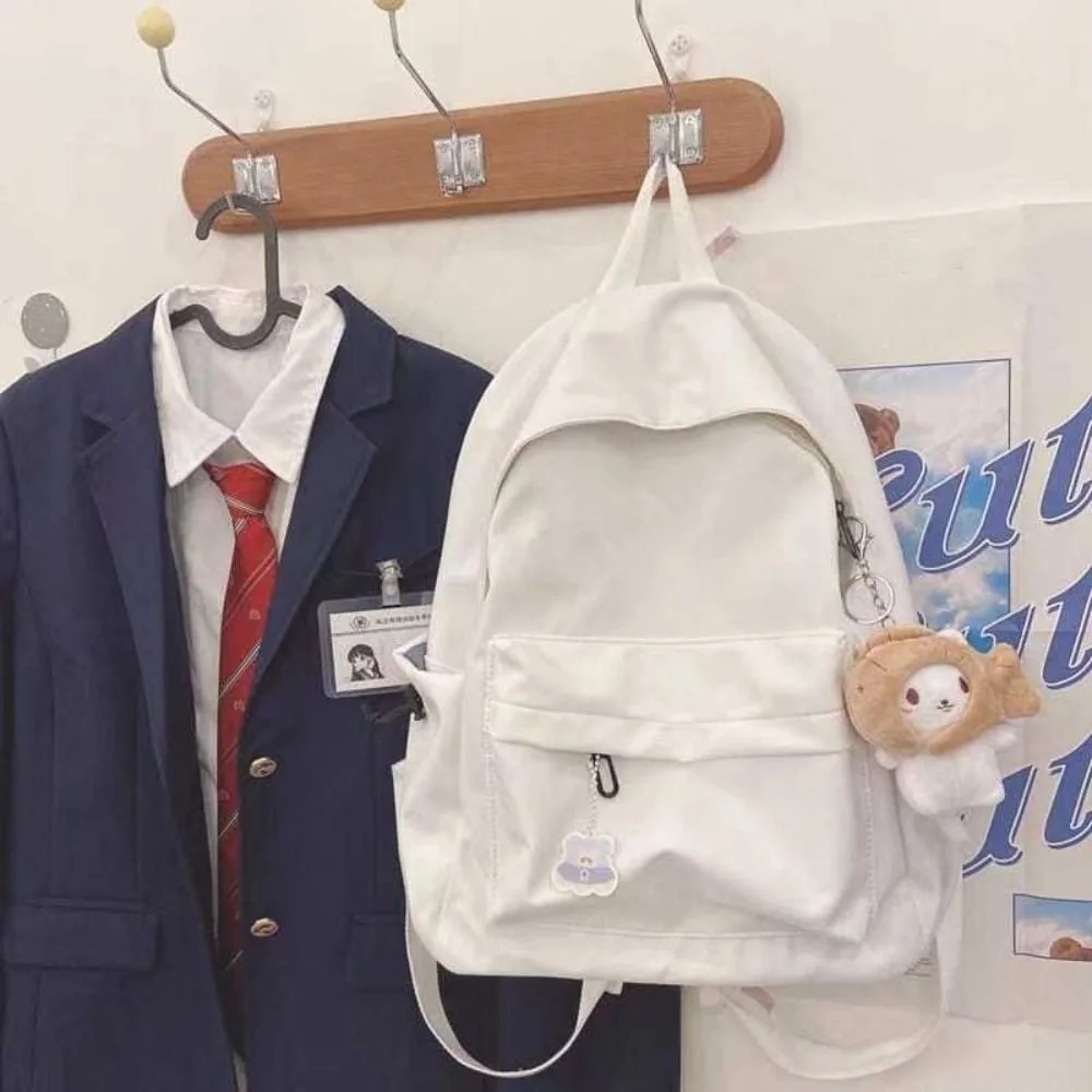 กระเป๋านักเรียนผ้าใบปักลายดอกเดซี่ใหม่กระเป๋าเดินทางแบบพกพาความจุขนาดใหญ่วัยรุ่น