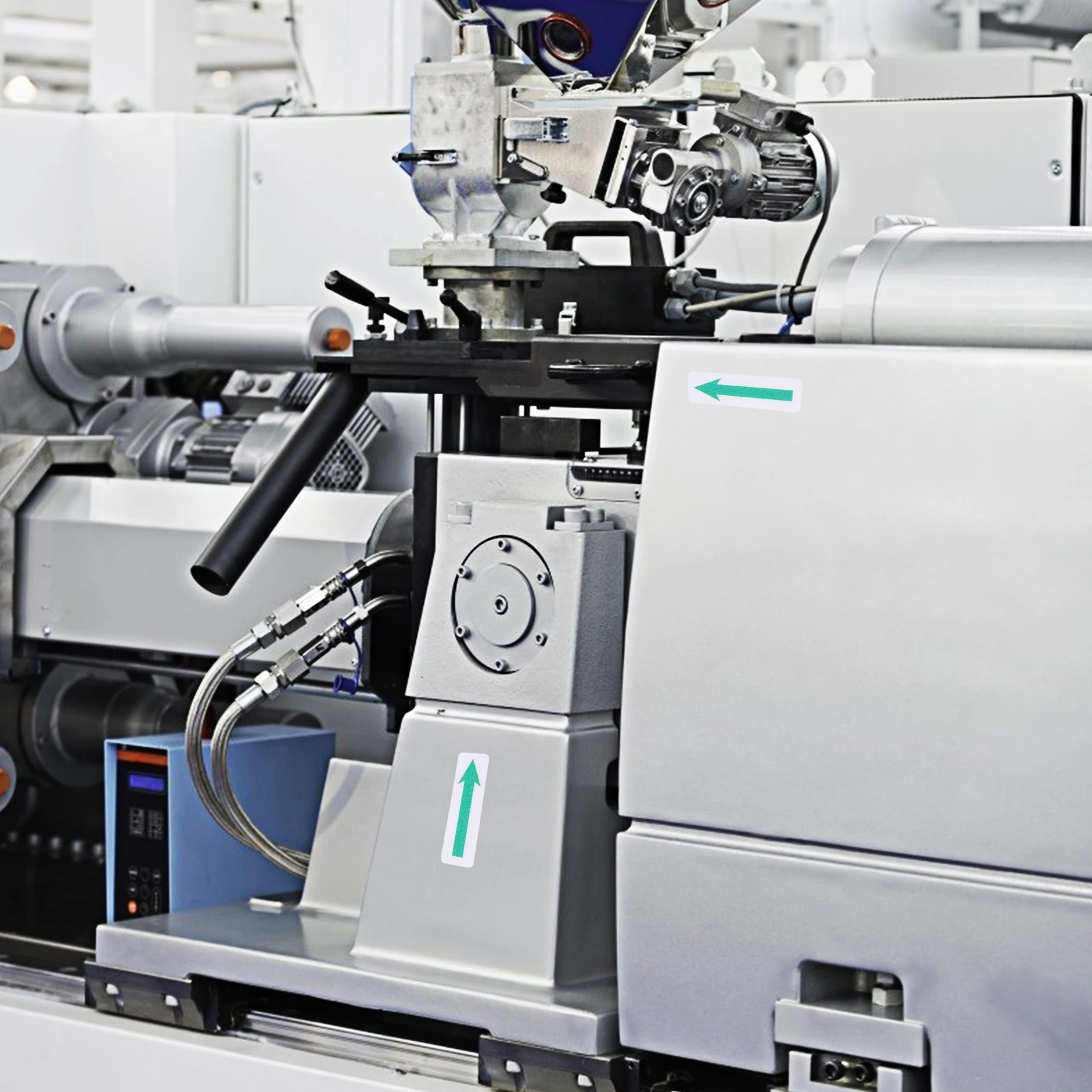 

10 Pcs Arrow Stickers Self Adhesive Removable Waterproof Sunproof Reusable PVC Floor Wall Direction Signs Markings