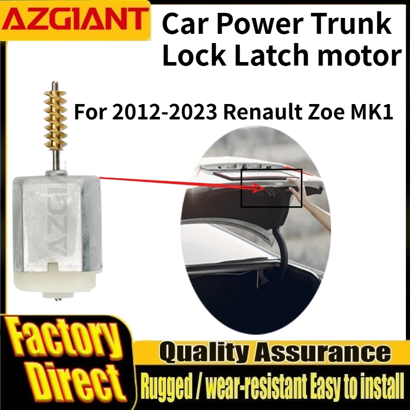 For 2012-2023 Renault Zoe MK1 Car Trunk Latch Lid Lock Release motor Brand new high-quality replacement parts OEM