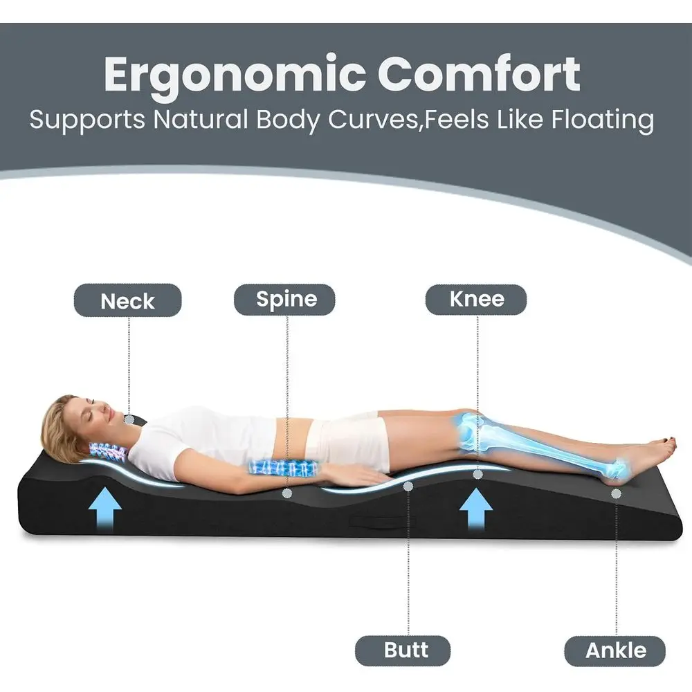 Ergonomic Lash Bed Topper,Supportive High-Density oam,Black | 71