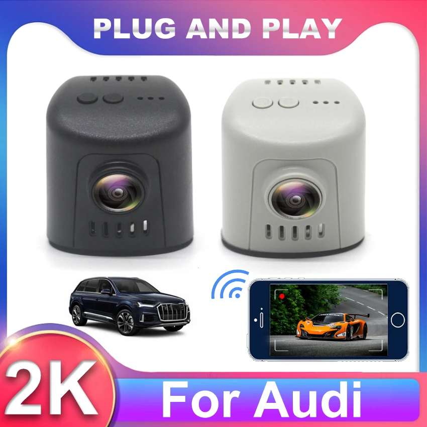 

New! Plug and Play Car DVR Dashcam For Audi A1 A3 A4 A5 A6 A7 A8 Q3 Q5 Q7 TT 20016-2024 Wifi Car Camera Dash Cam Video Recorder