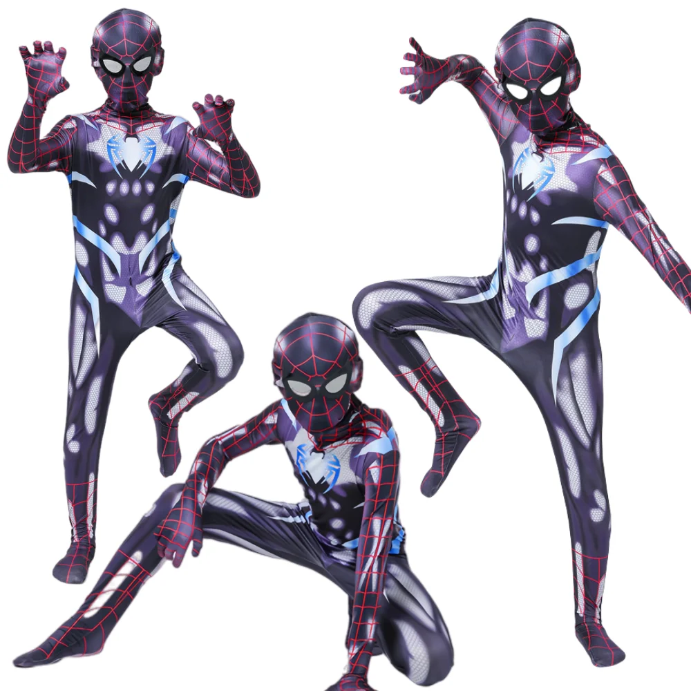 SpiderMan Cosplay Costume Superhero Bodysuit Spider-man Jumpsuit Halloween Costumes for Child Kids Adult