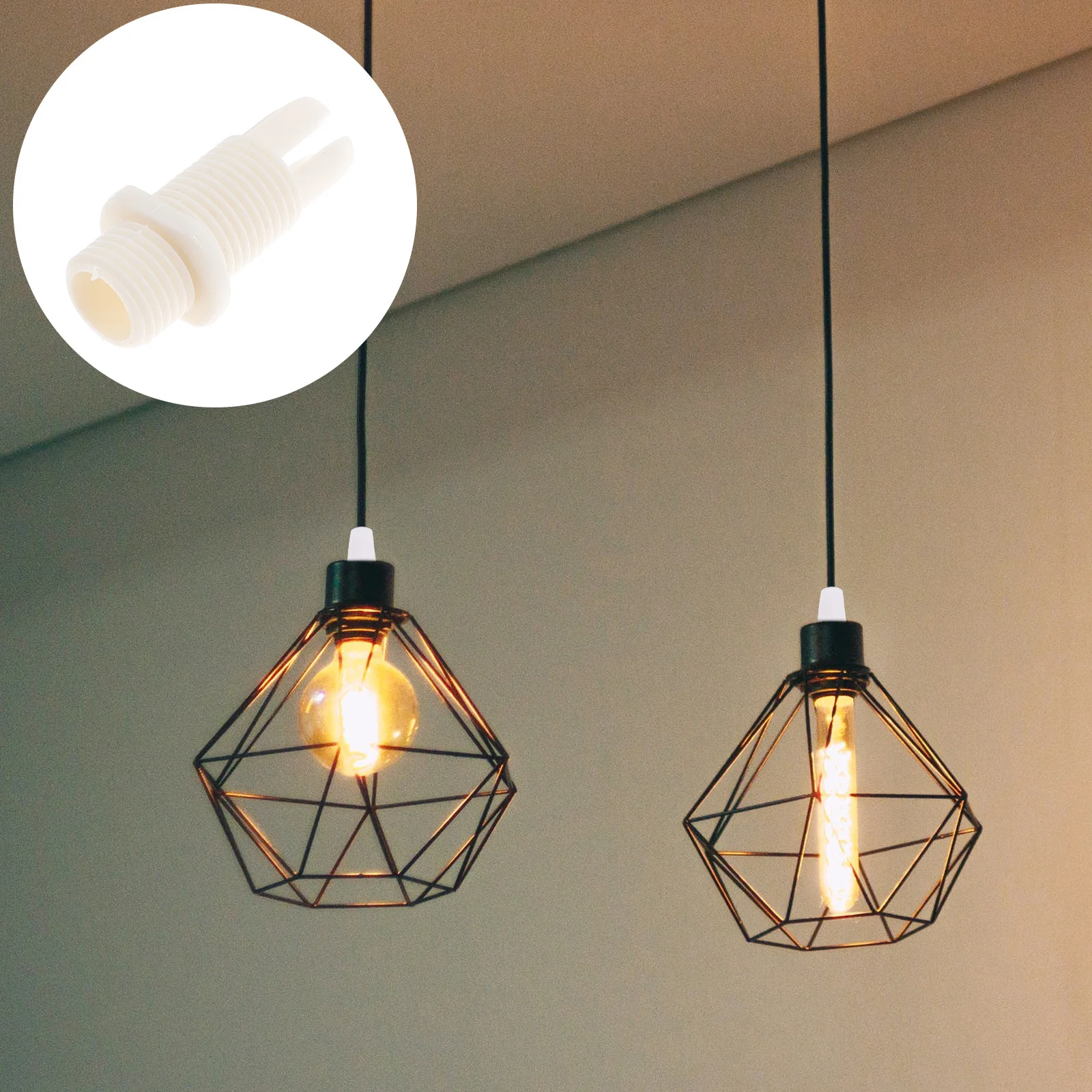 

100pcs Cord Fixing Grips Durable Plastic Thread Cable Locker For Pendant Light Ceiling Chandelier Wire Clip Strain Relief