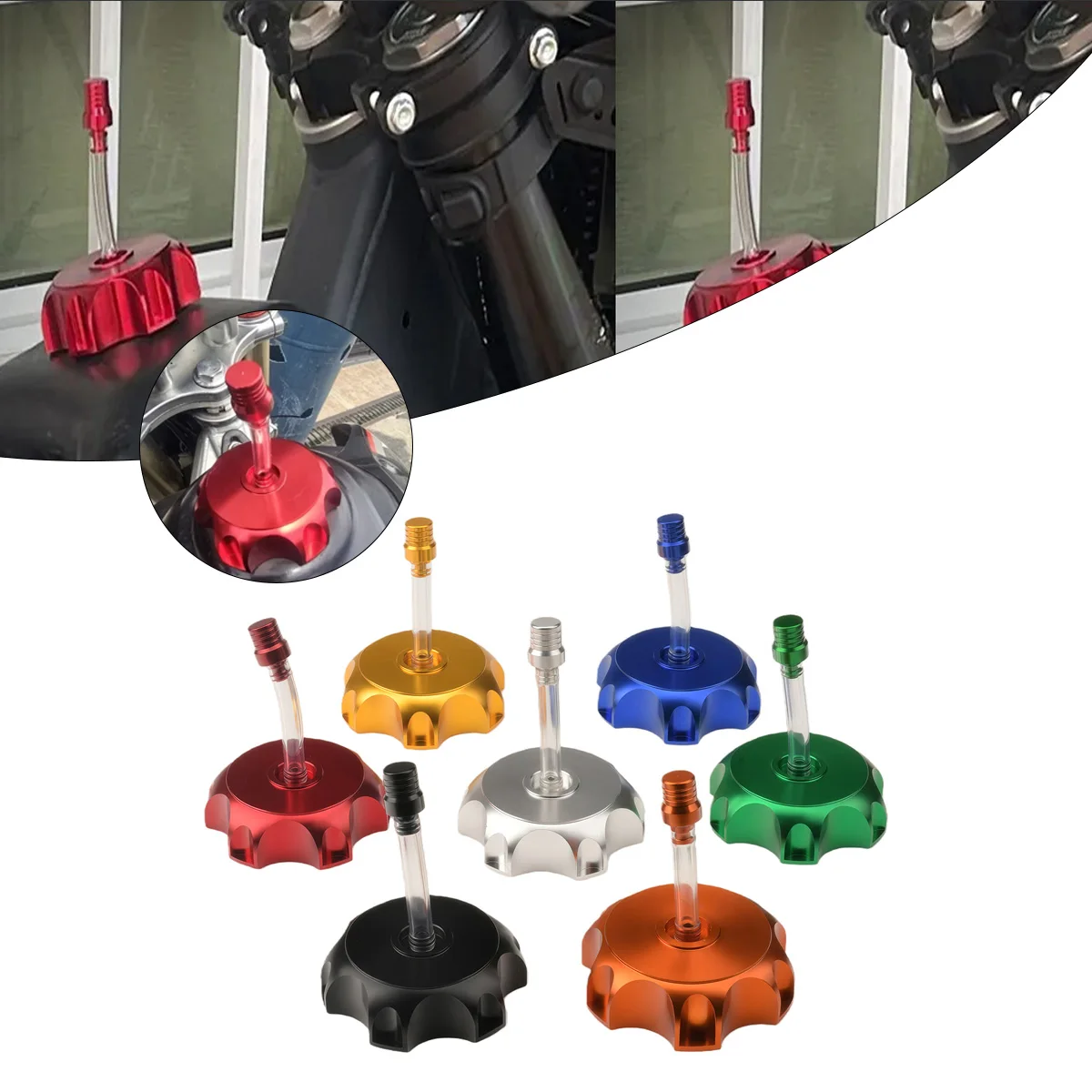 Universeller 50mm CNC Aluminium Tankdeckel Motorrad-Öldeckel für KTM Yamaha Honda Kawasaki Suzuki
