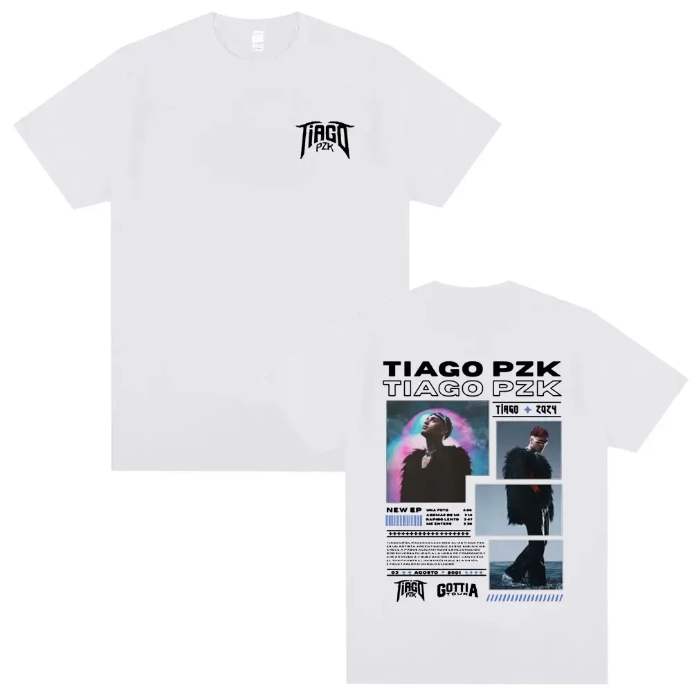 Hot Rapper Tiago Pzk Gottia Tour T Shirts Men Women Hip Hop Fashion Oversized T-shirt Men's Casual Cotton T-shirts Short Sleeve